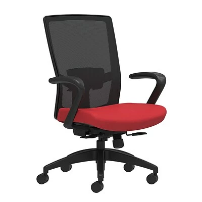 Best Sale 👍 Union & Scale Task Chairs Union & Scale Workplace2.0™ Fabric Task Chair, Cherry, Adjustable Lumbar, Fixed Arms, Synchro-Tilt With Seat Slide (53627) 🎁 3 Best Sale 👍 Union & Scale Task Chairs Union & Scale Workplace2.0™ Fabric Task Chair, Cherry, Adjustable Lumbar, Fixed Arms, Synchro-Tilt With Seat Slide (53627) 🎁