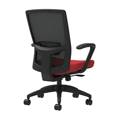 Best Sale 👍 Union & Scale Task Chairs Union & Scale Workplace2.0™ Fabric Task Chair, Cherry, Adjustable Lumbar, Fixed Arms, Synchro-Tilt With Seat Slide (53627) 🎁 4 Best Sale 👍 Union & Scale Task Chairs Union & Scale Workplace2.0™ Fabric Task Chair, Cherry, Adjustable Lumbar, Fixed Arms, Synchro-Tilt With Seat Slide (53627) 🎁 - Image 2