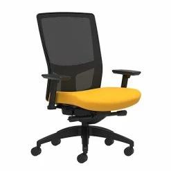Budget 👍 Union & Scale Task Chairs Union & Scale Workplace2.0™ Fabric Task Chair, Goldenrod, Integrated Lumbar, 2D Arms, Advanced Synchro-Tilt (53644) 🔥
