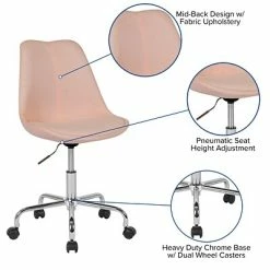 Cheapest 😀 Office Chairs Flash Furniture Aurora Series Fabric Swivel Mid-Back Task Office Chair, Pink (CH152783PK) 🌟 -Office Chairs Online store unnamed file 518