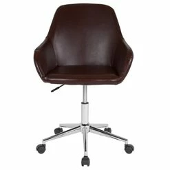 Best reviews of 😉 Office Chairs Flash Furniture Cortana LeatherSoft Swivel Home And Office Mid-Back Chair, Brown (DS8012LBBRN) 🥰 -Office Chairs Online store unnamed file 528