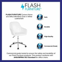 Outlet 🔥 Office Chairs Flash Furniture Cortana LeatherSoft Swivel Home And Office Mid-Back Chair, White (DS8012LBWH) ⭐ 12 Outlet 🔥 Office Chairs Flash Furniture Cortana LeatherSoft Swivel Home And Office Mid-Back Chair, White (DS8012LBWH) ⭐ -Office Chairs Online store unnamed file 541