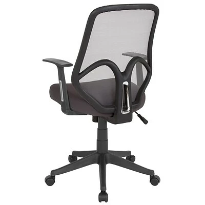 Hot Sale 🧨 Office Chairs Flash Furniture Salerno Series Ergonomic Mesh Swivel High Back Office Chair, Dark Gray (GOWY193AADKGY) 🥰 6 Hot Sale 🧨 Office Chairs Flash Furniture Salerno Series Ergonomic Mesh Swivel High Back Office Chair, Dark Gray (GOWY193AADKGY) 🥰 - Image 4