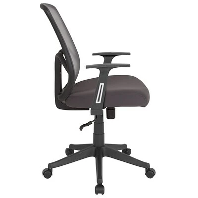 Hot Sale 🧨 Office Chairs Flash Furniture Salerno Series Ergonomic Mesh Swivel High Back Office Chair, Dark Gray (GOWY193AADKGY) 🥰 7 Hot Sale 🧨 Office Chairs Flash Furniture Salerno Series Ergonomic Mesh Swivel High Back Office Chair, Dark Gray (GOWY193AADKGY) 🥰 - Image 5