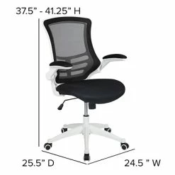 Best Pirce ⭐ Office Chairs Flash Furniture Ergonomic Mesh Swivel Mid-Back Task Office Chair, Black (BLX5MWHBK) 🎁 -Office Chairs Online store unnamed file 570