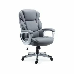 Buy 🤩 Executive/Managerial Chairs Quill Brand® Mcallum Bonded Leather Manager Chair, Gray (51474) 🥰 -Office Chairs Online store unnamed file 58
