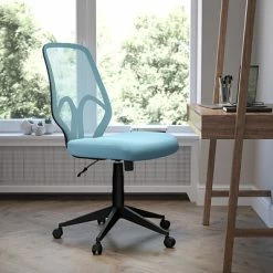 Hot Sale 🤩 Office Chairs Flash Furniture Salerno Series Ergonomic Mesh Swivel High Back Office Chair, Light Blue (GOWY193ALTBL) 💯 -Office Chairs Online store unnamed file 603