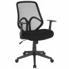 Promo 😍 Office Chairs Flash Furniture Salerno Series Ergonomic Mesh Swivel High Back Office Chair, Black (GOWY193AABK) ❤️