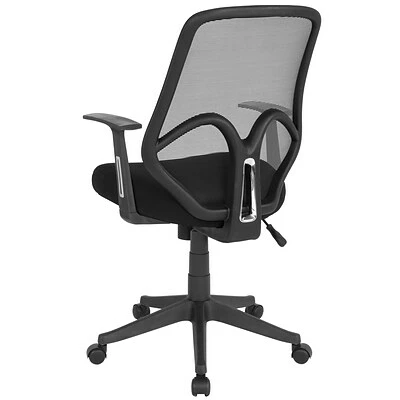 Promo 😍 Office Chairs Flash Furniture Salerno Series Ergonomic Mesh Swivel High Back Office Chair, Black (GOWY193AABK) ❤️ 7 Promo 😍 Office Chairs Flash Furniture Salerno Series Ergonomic Mesh Swivel High Back Office Chair, Black (GOWY193AABK) ❤️ - Image 5