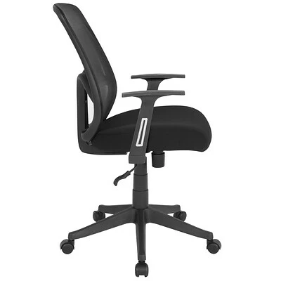 Promo 😍 Office Chairs Flash Furniture Salerno Series Ergonomic Mesh Swivel High Back Office Chair, Black (GOWY193AABK) ❤️ 8 Promo 😍 Office Chairs Flash Furniture Salerno Series Ergonomic Mesh Swivel High Back Office Chair, Black (GOWY193AABK) ❤️ - Image 6