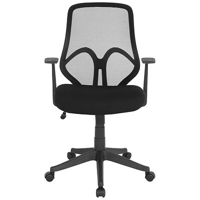 Promo 😍 Office Chairs Flash Furniture Salerno Series Ergonomic Mesh Swivel High Back Office Chair, Black (GOWY193AABK) ❤️ 9 Promo 😍 Office Chairs Flash Furniture Salerno Series Ergonomic Mesh Swivel High Back Office Chair, Black (GOWY193AABK) ❤️ - Image 7