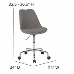 Cheapest 😉 Office Chairs Flash Furniture Aurora Series Fabric Swivel Mid-Back Task Office Chair, Light Gray (CH152783LTGY) 😉 -Office Chairs Online store unnamed file 654