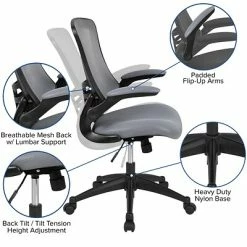Wholesale 🧨 Office Chairs Flash Furniture Ergonomic Mesh Swivel Mid-Back Task Office Chair, Dark Gray (BLX5MDKGY) ⌛ -Office Chairs Online store unnamed file 662