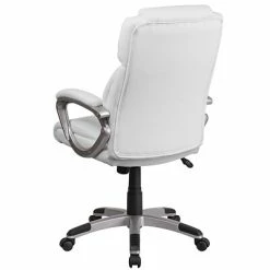 Cheapest 😉 Executive/Managerial Chairs Flash Furniture Faux Leather Mid-Back Executive Office Chair, White (GO2236MWH) 🔥 -Office Chairs Online store unnamed file 681