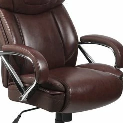 Promo 🤩 Executive/Managerial Chairs Flash Furniture HERCULES Series 500 Big & Tall Leather Executive Swivel Office Chair With Extra Wide Seat, Brown (GO2092M1BN) ✔️ -Office Chairs Online store unnamed file 692