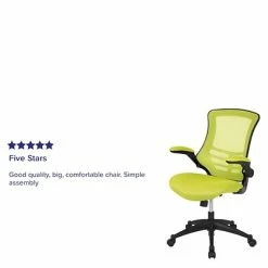 Best deal 👏 Office Chairs Flash Furniture Ergonomic Mesh Swivel Mid-Back Task Office Chair, Green (BLX5MGRN) 😀 -Office Chairs Online store unnamed file 715