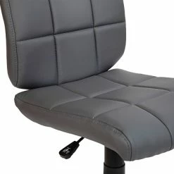 Budget 🌟 Office Chairs Flash Furniture Vinyl Swivel Mid-Back Quilted Task Office Chair, Gray (GO16911GY) 🌟 -Office Chairs Online store unnamed file 728