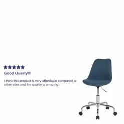 Flash Sale 💯 Office Chairs Flash Furniture Aurora Series Fabric Swivel Mid-Back Task Office Chair, Blue (CH152783BL) 🔔 -Office Chairs Online store unnamed file 738