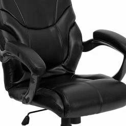 Deals 😀 Executive/Managerial Chairs Flash Furniture 18 - 21.5''H High Back Leather Overstuffed Executive Office Chair, Black 💯 -Office Chairs Online store unnamed file 777