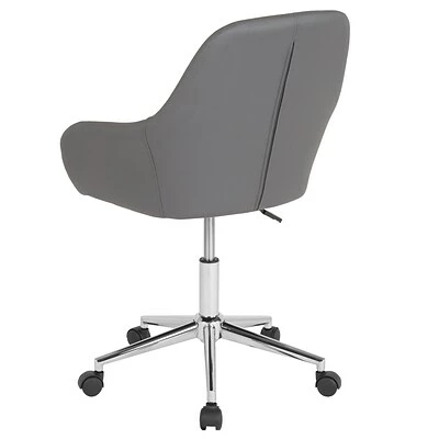 Flash Sale ๐ Office Chairs Flash Furniture Cortana LeatherSoft Swivel Home And Office Mid-Back Chair, Gray (DS8012LBGRY) ๐ 7 Flash Sale ๐ Office Chairs Flash Furniture Cortana LeatherSoft Swivel Home And Office Mid-Back Chair, Gray (DS8012LBGRY) ๐ - Image 5