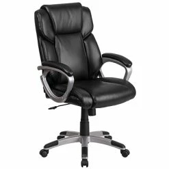 Best deal ❤️ Executive/Managerial Chairs Flash Furniture Faux Leather Mid-Back Executive Office Chair Black (GO2236MBK) 🛒