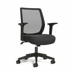 Best deal 😀 Union & Scale Task Chairs Union & Scale™ Essentials Mesh Back Fabric Task Chair, Black (UN56947) 🔥