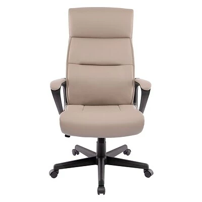 Discount 😀 Staples Executive/Managerial Chairs Quill Brand® Rutherford Luxura Manager Chair, Tan/Modern Gray (45609) 😉 4 Discount 😀 Staples Executive/Managerial Chairs Quill Brand® Rutherford Luxura Manager Chair, Tan/Modern Gray (45609) 😉 - Image 2