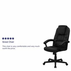 Budget 🥰 Executive/Managerial Chairs Flash Furniture High Back Leather Executive Swivel Office Chair, Black ⌛ -Office Chairs Online store unnamed file 818