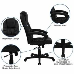 Budget 🥰 Executive/Managerial Chairs Flash Furniture High Back Leather Executive Swivel Office Chair, Black ⌛ -Office Chairs Online store unnamed file 819
