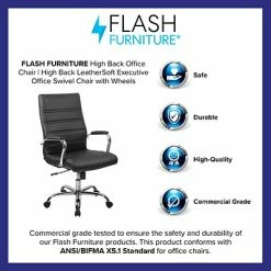 Deals ✔️ Flash Furniture Executive/Managerial Chairs High Back Black Leather Executive Swivel Office Chair With Chrome Arms [GO-2286H-BK-GG] 🧨 -Office Chairs Online store unnamed file 844