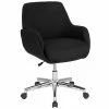 Buy ✔️ Office Chairs Flash Furniture Rochelle Fabric Swivel Home And Office Mid-Back Chair, Black (BT1172BLKF) 👍 -Office Chairs Online store unnamed file 868
