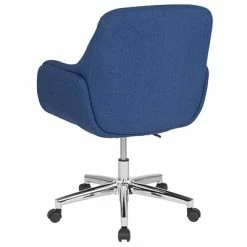 Coupon 🎉 Office Chairs Flash Furniture Rochelle Fabric Swivel Home And Office Mid-Back Chair, Blue (BT1172BLUF) 🌟 -Office Chairs Online store unnamed file 879