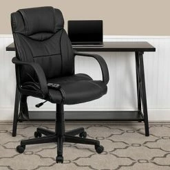 Cheapest ❤️ Executive/Managerial Chairs Flash Furniture High Back Leather Massaging Executive Office Chair, Black 🤩 -Office Chairs Online store unnamed file 901