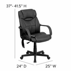 Cheapest ❤️ Executive/Managerial Chairs Flash Furniture High Back Leather Massaging Executive Office Chair, Black 🤩 -Office Chairs Online store unnamed file 906