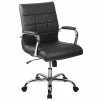 Hot Sale 🌟 Executive/Managerial Chairs Flash Furniture Mid-Back, Black Vinyl Executive Swivel Office Chair With Chrome Arms (GO-2240-BK-GG) 😉