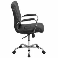 Hot Sale 🌟 Executive/Managerial Chairs Flash Furniture Mid-Back, Black Vinyl Executive Swivel Office Chair With Chrome Arms (GO-2240-BK-GG) 😉 -Office Chairs Online store unnamed file 917