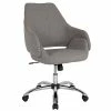 Flash Sale ⌛ Office Chairs Flash Furniture Madrid Fabric Swivel Home And Office Mid-Back Chair, Light Gray (CH177280LGYF) ✔️