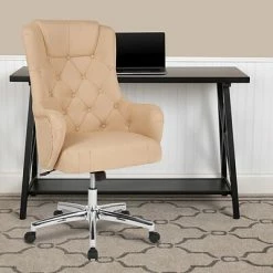 Deals 🎉 Office Chairs Flash Furniture Chambord Fabric Swivel Home And Office High Back Chair, Beige (BT90557HBGEF) 👏 -Office Chairs Online store unnamed file 934
