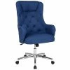 Deals 🧨 Office Chairs Flash Furniture Chambord Fabric Swivel Home And Office High Back Chair, Blue (BT90557HBLUF) ❤️