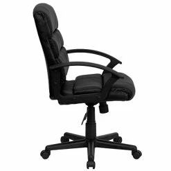 Buy 💯 Executive/Managerial Chairs Flash Furniture Mid-Back Leather Office Chair, Black ✨ -Office Chairs Online store unnamed file 983